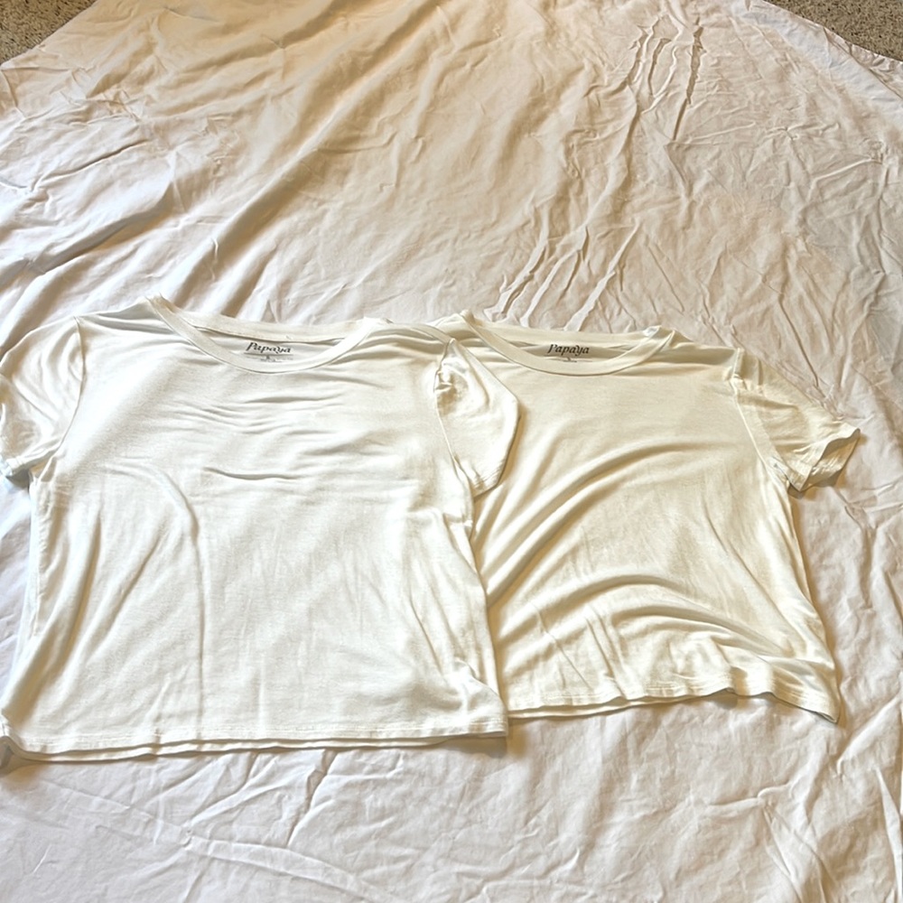 White crop tops size small